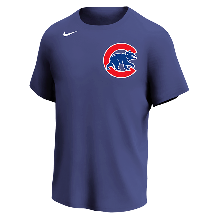 Cubs MLB Adult League Team Jerseys - Official Nike MLB Wordmark Poly Tees - N223